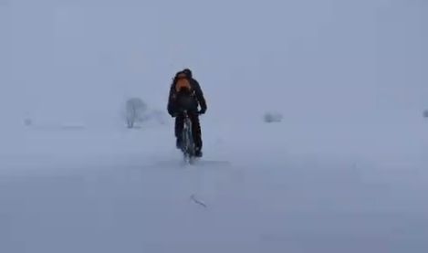 Zima na rowerze