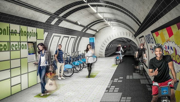 W Londynie wymyślili, aby rowerzyści zeszli do podziemia (dosłownie)